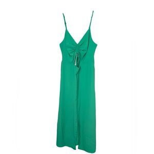Topshop - NWT long green cutout dress